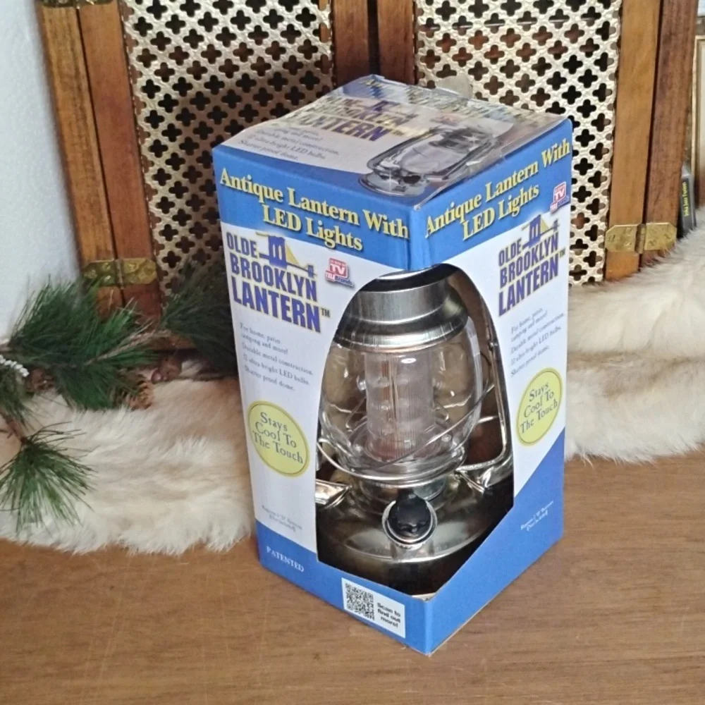 Antique Lantern With LED LIGHTS NWT